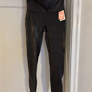 SPANX Shiny Black Leggings